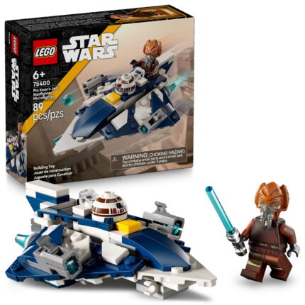 LEGO Star Wars Plo Koon?s Jedi Starfighter Microfighter Kids Toy - Building Toy for Pretend Play - Clone Wars Playset and Room Decor for Boys and Girls, Ages 6+ - Birthday Gift Idea - 75400
