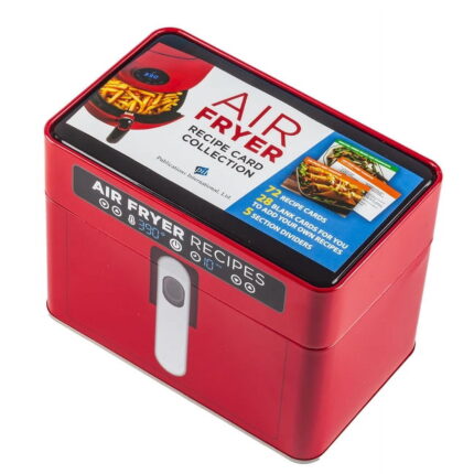 Recipe Card Collection Tin Air Fryer Recipes - Recipe Card Collection Tin (Red) - 72 Recipe Cards with Photos + 28 Blank Recipe Cards to Write Your, (Hardcover)